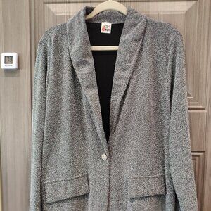 The ZigZag Stripe Women's Shiny Jacket size large